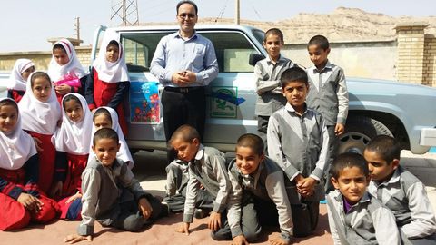 هفته ملی کودک در کتابخانه سیار روستایی گچساران 