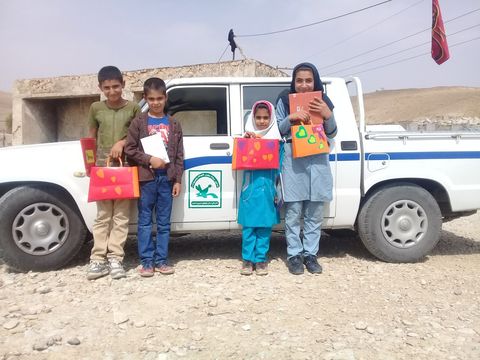 هفته ملی کودک در کتابخانه سیار روستایی دهدشت 