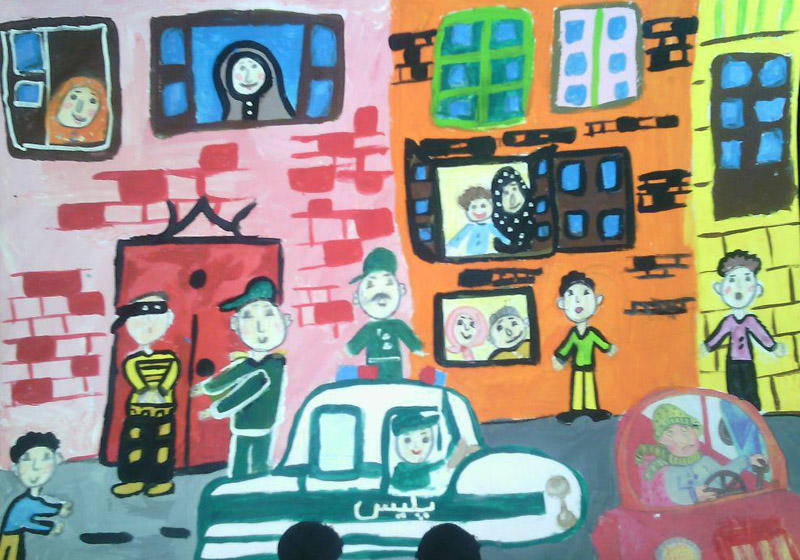 مسابقه نقاشی پلیس و کودک درلرستان