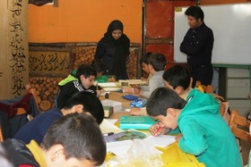 کارگاه خوشنویسی در مرکز مجتمع کانون قزوین