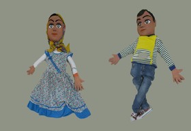 انتقال پیام‌های تربیتی با نقش‌آفرینی عروسک‌های دارا و سارا در قاب تلویزیون