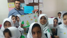 استکبار ستیزی کودکان ونوجوانان کتابخانه سیار روستایی همدان
