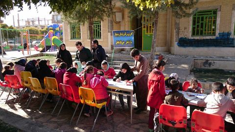 امدادرسانی فرهنگی کانون در مناطق زلزله‌زده استان کرمانشاه