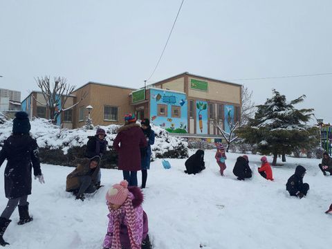 یک روز برفی در مرکز پردیس کانون استان تهران