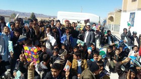 کتابخانه‌ی سیار کانون مهمان دانش آموزان نصرت آباد در سیستان و بلوچستان