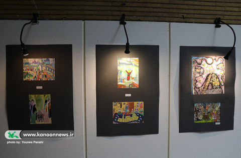 آثار اعضا و مربیان مراکز کانون استان تهران در نمایشگاه «تماشای حضور» 