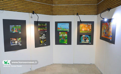 آثار اعضا و مربیان مراکز کانون استان تهران در نمایشگاه «تماشای حضور» 