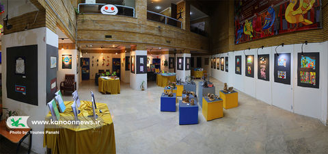 آثار اعضا و مربیان مراکز کانون استان تهران در نمایشگاه «تماشای حضور»