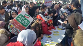حضمور فعال کانون استان زنجان در راهپیمایی ۲۲ بهمن سال ۹۶