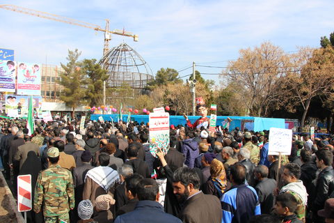 غرفه کانون کرمان در راهپیمایی 22 بهمن