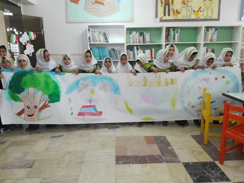 دانش آموزان اندیمشکی در کانون پرورش فکری هوای پاک را نقاشی کردند