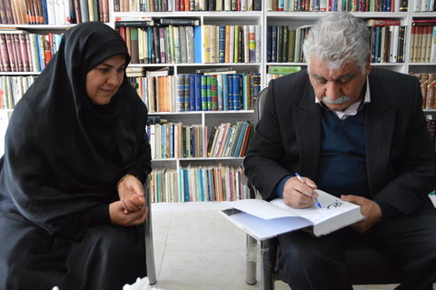 دیدار مدیرکل کانون استان کرمانشاه با اردشیر کشاوز، محقق بنام کرمانشاهی