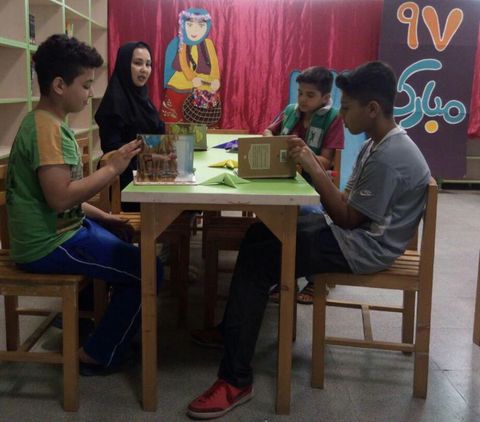 مهارت‌آموزی کودکان در طرح «عید خوب کتاب خوب» کانون پرورش فکری گلستان