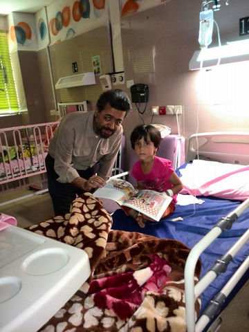 اجرای طرح عیدانه کتاب در بیمارستان شهدای خلیج فارس بوشهر