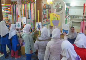 برپایی نمایشگاه طرح کانون مدرسه در مجتمع سنندج به روایت تصویر