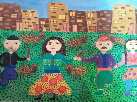 اثر اهورا هاشمی در دوازدهمین مسابقه بین‌المللی نقاشی بلاروس 2017 