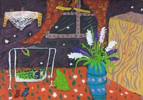 اثر دینا افشارمهر در دوازدهمین مسابقه بین‌المللی نقاشی بلاروس 2017 