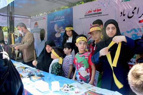 اعلام حمایت کودکان و نوجوانان با همتایان فلسطینی خود در کارگاه‌های کانون آذربایجان شرقی
