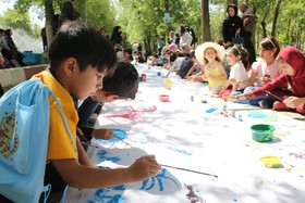 جشنواره نقاشی به مناسبت هفته محیط زیست در مرکز فرهنگی هنری فرخشهر
