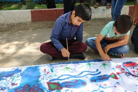 جشنواره نقاشی به مناسبت هفته محیط زیست در مرکز فرهنگی هنری فرخشهر 