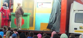 بچه‌های محمدیه نمایش «دردسرهای حسن کچل« را تماشا کردند