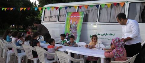 گزارش تصویری نخستین برنامه پویش «فصل گرم کتاب»برای بچه‌های قزوین