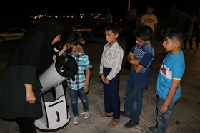 رصد آسمان شب توسط اعضای کانون پرورش فکری کودکان و نوجوانان فرخشهر