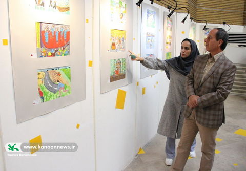 افتتاحیه نمایشگاه هنرهای تجسمی آثار کودک و نوجوان مراکز کانون تهران/ عکس از یونس بنامولایی