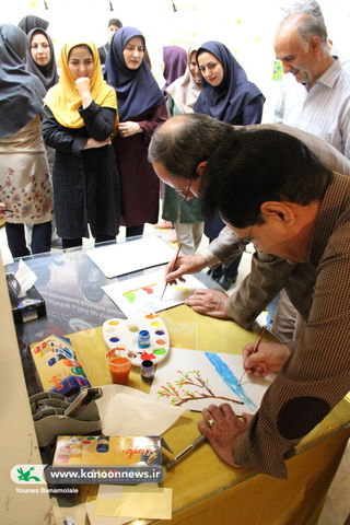 افتتاحیه نمایشگاه هنرهای تجسمی آثار کودک و نوجوان مراکز کانون تهران/ عکس از یونس بنامولایی