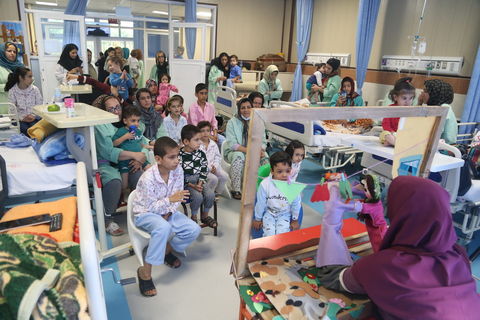 اجرای برنامه برای کودکان بستری در بیمارستان