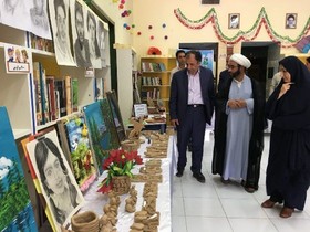افتتاح نمایشگاه آثار اعضای مرکز فرهنگی هنری آب‌بر