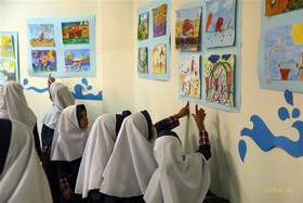 نمایشگاه نقاشی«آب عزیز» به مناسبت هفته‌ی ملی کودک - 
به همت موسسه دیجیتال سیب و کانون پرورش فکری استان یزد- مهر97