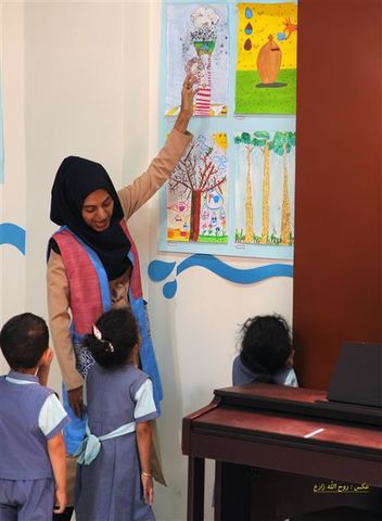 نمایشگاه نقاشی«آب عزیز» به مناسبت هفته‌ی ملی کودک - مهر97