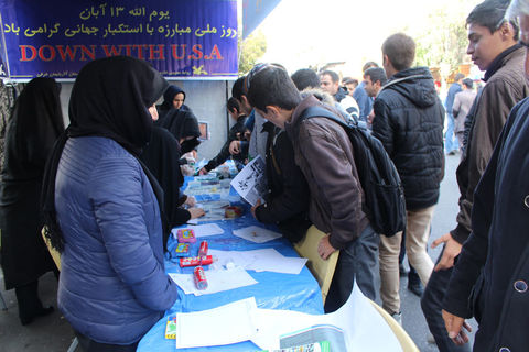 فعالیت‌های کانون در مسیر راهپیمایی روز ملی مبارزه با استکبار جهانی در تبریز