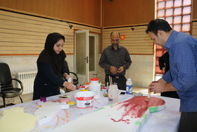 گوشه ای از تلاش همکاران استان مرکزی در استقبال از جشنواره قصه گویی