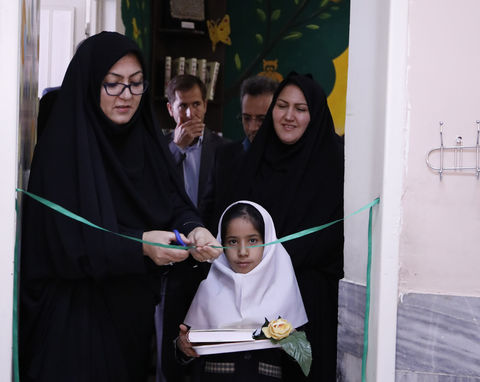 افتتاح کافه کتاب مدرسه ایمان حصار گرمخان بجنورد