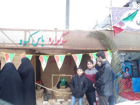 ایستگاه نقاشی مراکز کانون مازندران در روز راهپیمایی 22 بهمن