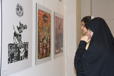 آیین گشایش نمایشگاه براتیسلاوا در مشهد از قاب دوربین