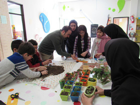 برپایی نمایشگاه گل و گیاه و سبزه در مرکز فرهنگی هنری شماره ۵ کانون اردبیل