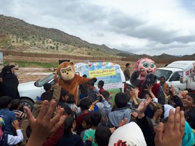 گزارش تصویری از کاروان شادی کانون لرستان در روستاهای پلدختر-8