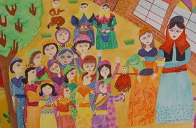 دو دختر عضو کانون آذربایجان غربی برگزیده نمایشگاه  نقاشی ژاپن شدند