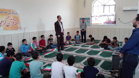راه‌اندازی کتابخانه دبستان توحید شهر ابوحمیظه در قالب طرح امداد فرهنگی کانون