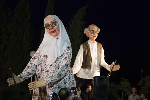رونمایی عروسک‌های غول‌پیکر«آبَا وآبی‌بی» ازقاب تصویر- خرداد98