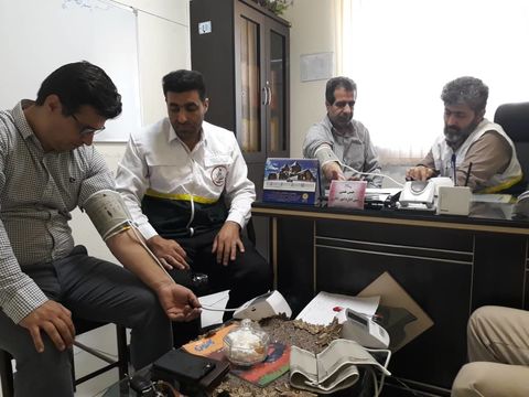 شرکت همکاران اداره کل کانون پرورش فکری استان کرمانشاه در طرح بسیج ملی کنترل فشار خون