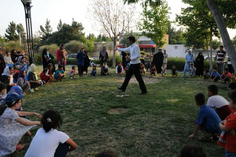 بازی‌های بومی و محلی در طرح تابستان شاد با همکاری کانون و شهرداری بجنورد