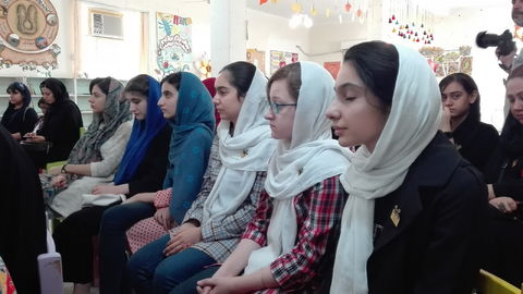 آیین گشایش اولین انجمن هنرهای تجسمی نوجوانان کانون خوزستان در شهرستان بهبهان
