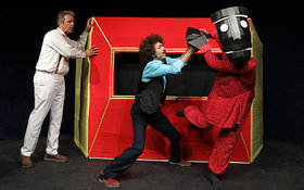 Performing “Mubarak and the Flying Rug” at Kanoon Theater Centre