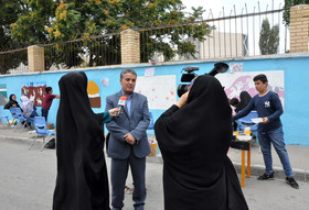 اجرای نقاشی روی دیوار و معرفی  تاریخ صفویان توسط اعضای کانون اردبیل