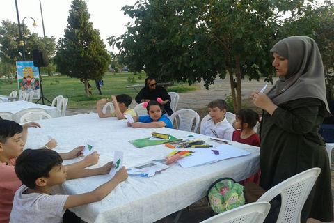 گزارش تصویری از ایستگاه چهارم پویش فصل گرم کتاب در پارک شقایق سمنان