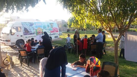 ششمین پویش گرم کتاب در کانون خراسان جنوبی همراه با تبلیغات جشنواره قصه گویی